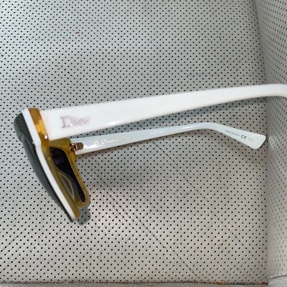 Dior Graphic 39c48 white/olive sunglasses - Picture 6 of 8